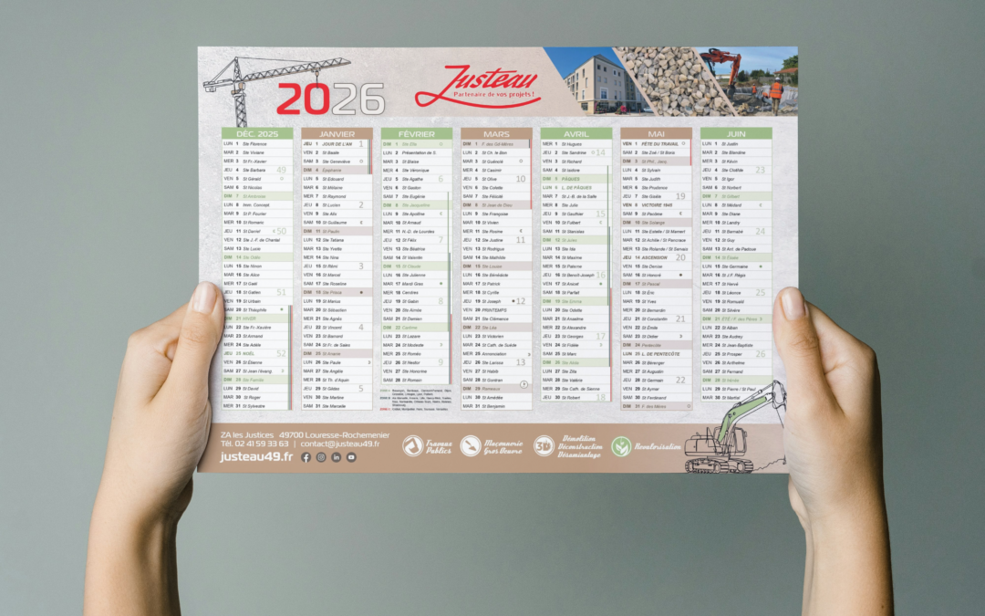 JUSTEAU – calendrier 2026