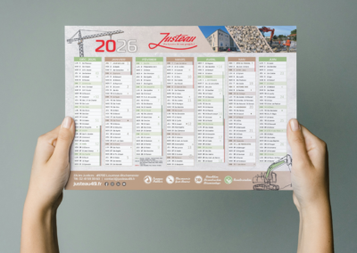 JUSTEAU – calendrier 2026